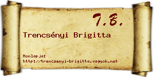 Trencsényi Brigitta névjegykártya