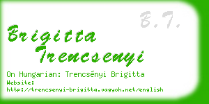 brigitta trencsenyi business card